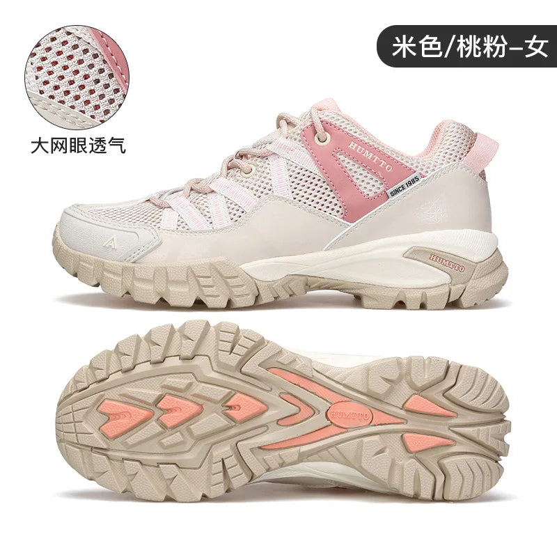 Men Lightweight Hiking Shoes Autumn Winter Breathable Mesh Casual Athletic Walking Sneakers Anti-slip Outdoor Trekking Footwear
