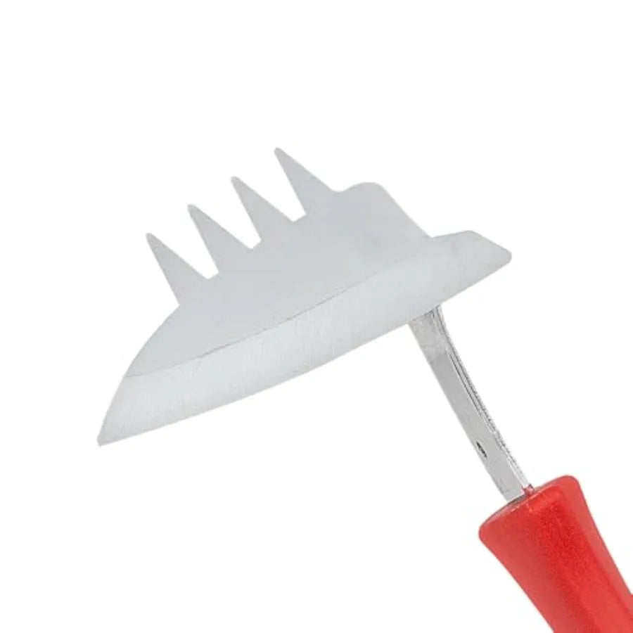 LT373 Stainless Weeder Hoe Rake Combo Hand Tool Red - 12 Pack