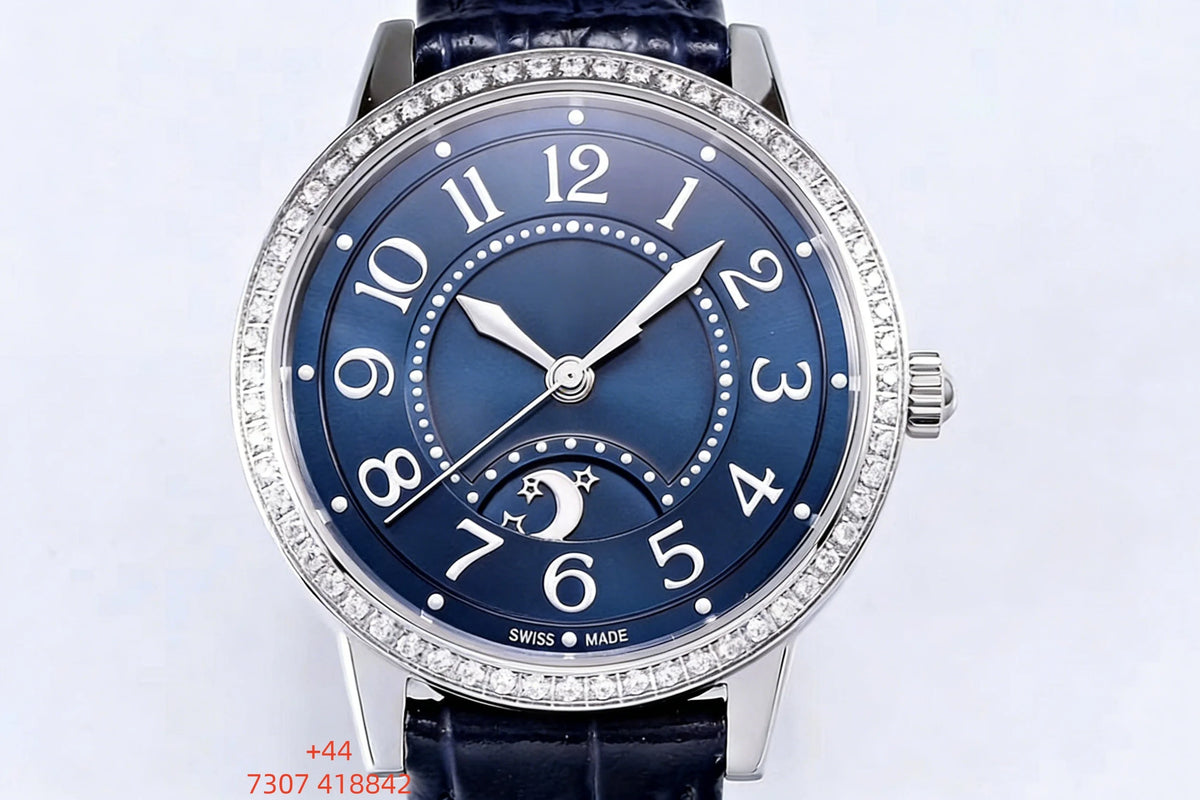 Customized luxury women's watch, 34mm diameter, imported calfskin strap, 898A1 automatic winding movement