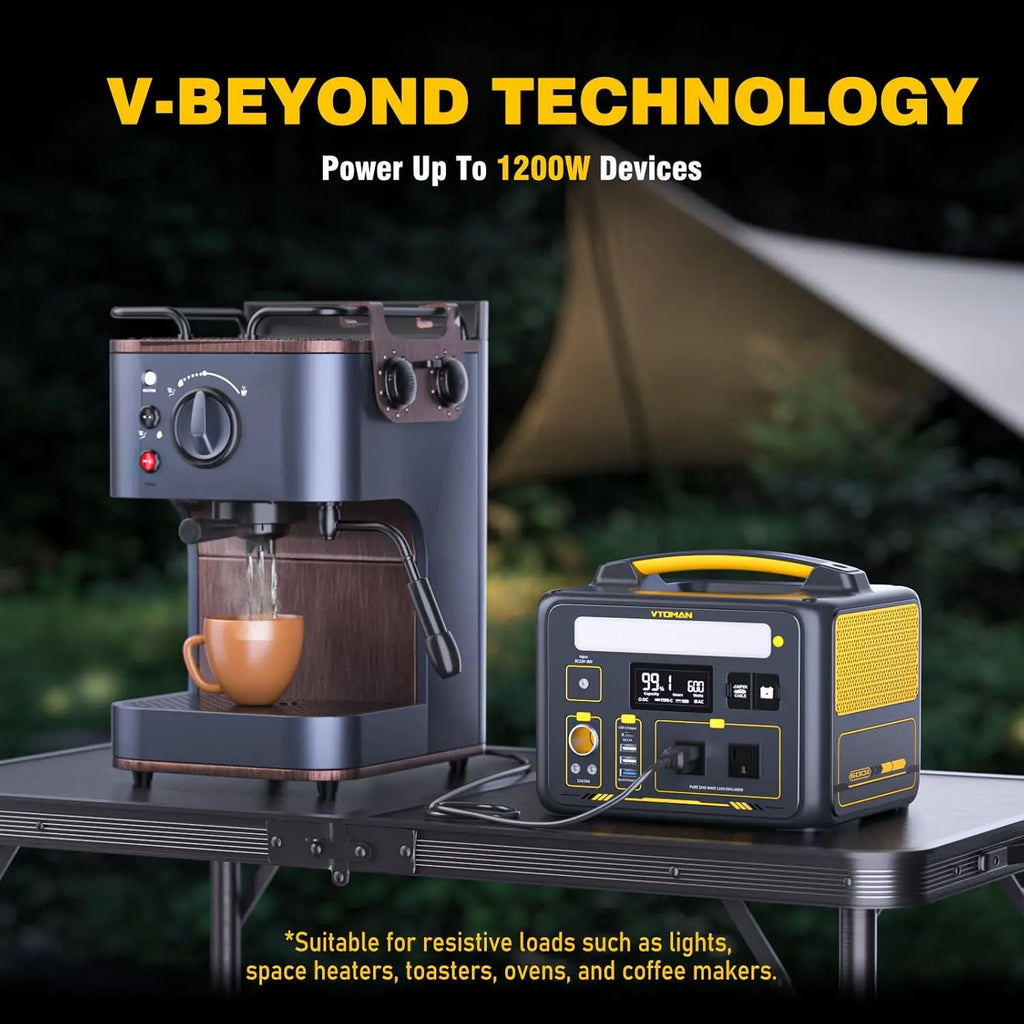 Portable Power Station Solar Generator Battery Power Station Jump Start Car Ac Outlet Pd Usb C Dc Camping Rv Travel