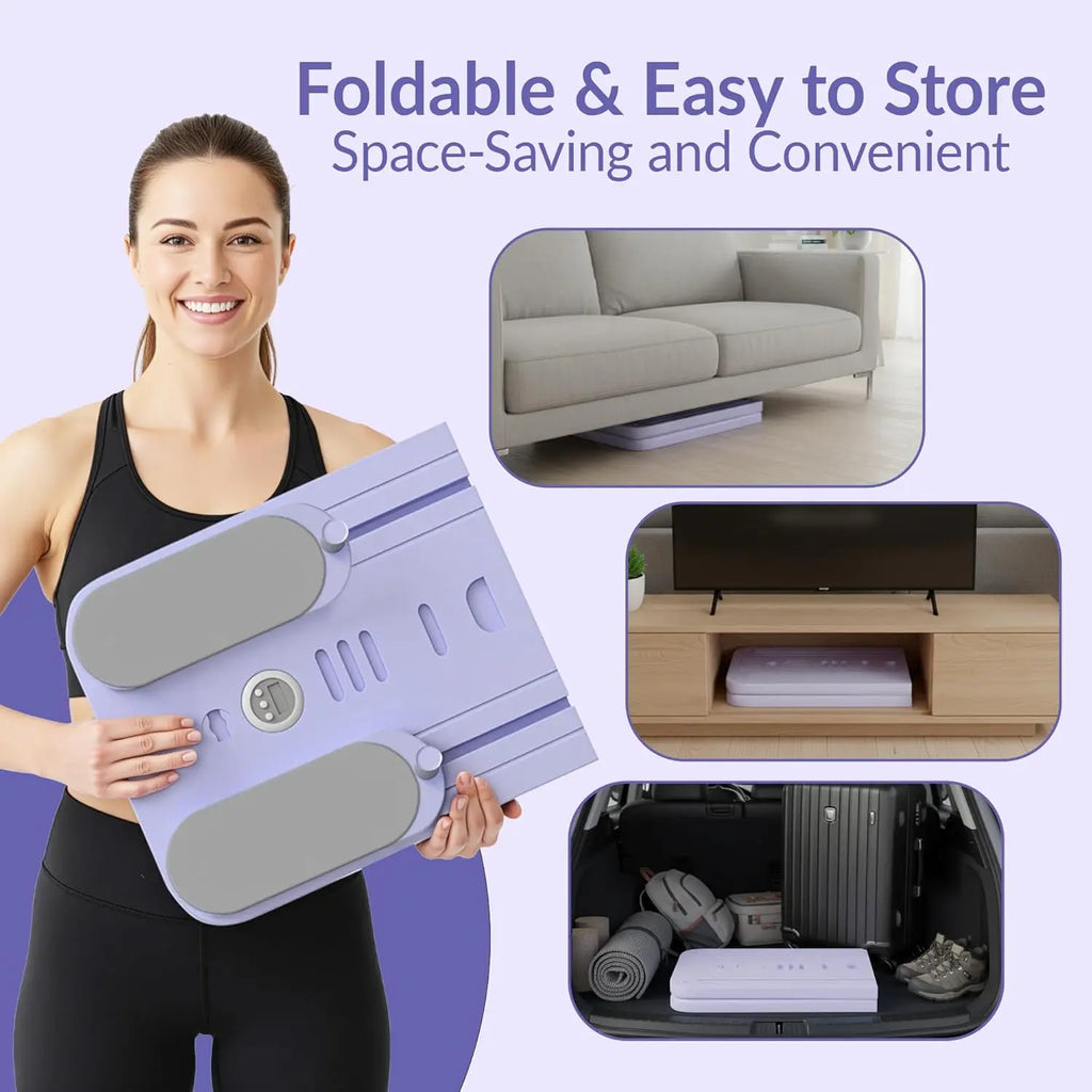 Foldable Pilates Reformer Set for Home, Multifunctional and Portable, Comes with Yoga Mat and Timer