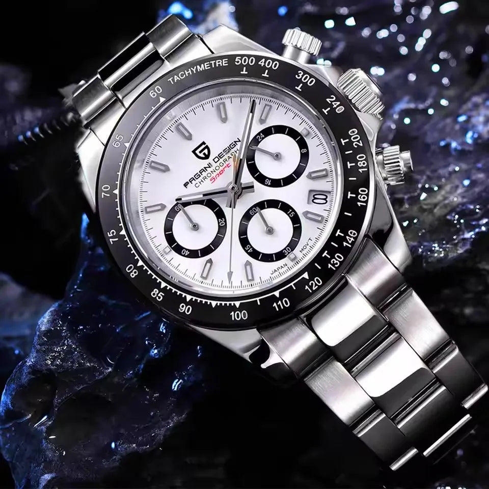 PAGANI DESIGN 2026 New Men Watches Luxury Quartz Watch For Men 100M Waterproof Sports Chronograph Wristwatch for Men gift