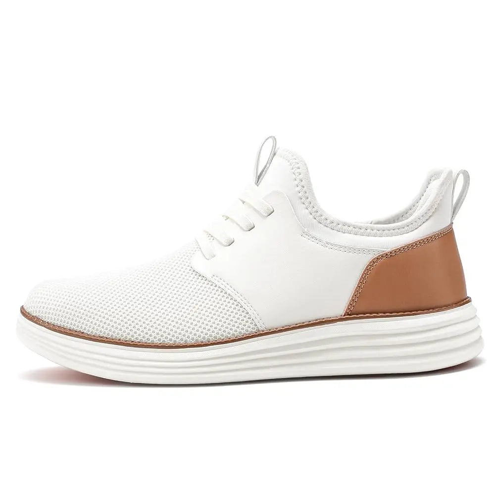 Mens Slip On Casual Dress Shoes Hands Free Fashion Sneakers Mesh Tennis Walking Work Shoes Comfortable Breathable Lightweigh