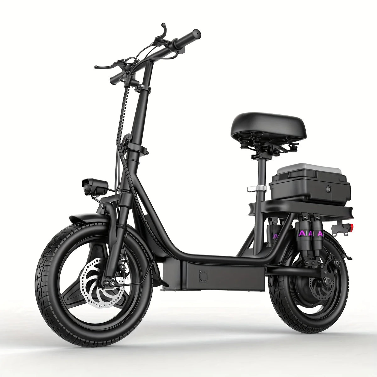 Rated Power 500w (peak 740w)Adult Electric Scooter And Electric Bike, With Seat, 48V 10-15Ah Lithium Battery, Range Up To 10-35