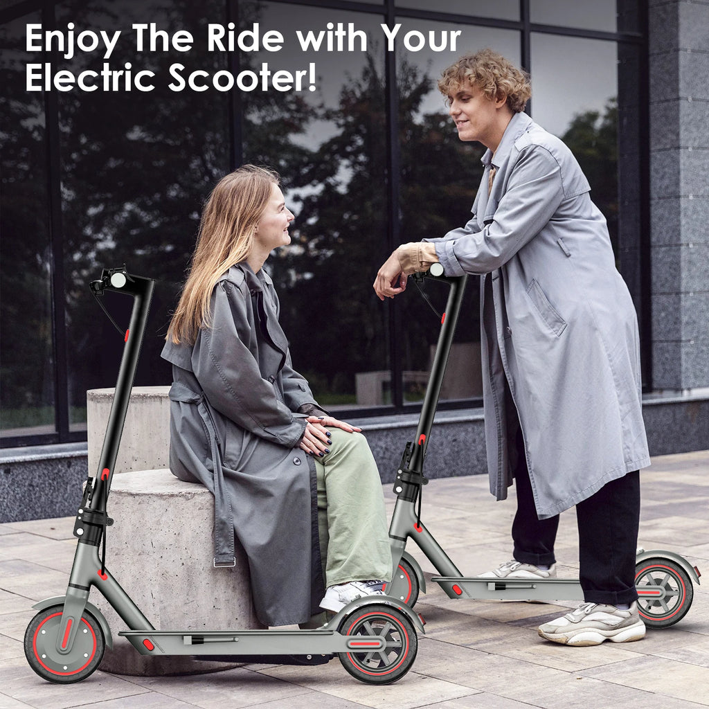 350W Motor Folding Electric Scooter For Adults 8.5'' Solid Tire 36V 7.8AH Battery Rang 15Miles Long Range APP Control