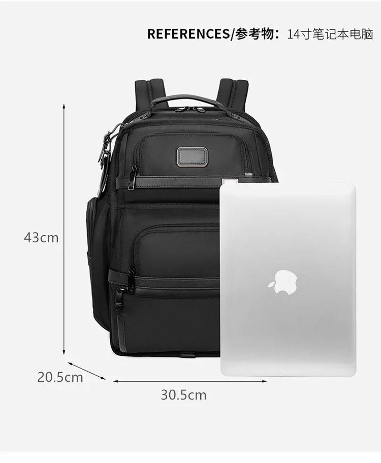 Alpha 3 series men's business ballistic nylon waterproof computer backpack with dual shoulder straps - enjoy free engraving serv
