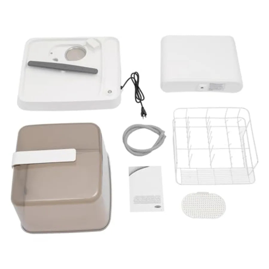 800W Compact Built-in Dishwasher with 6L Water Tank for 4-5 Set Tableware 360 Rotating Cleaning 3 Wash Programs Ideal for Small