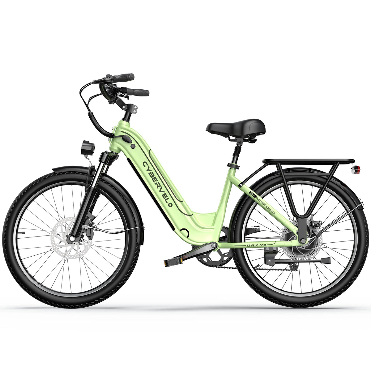 1000w Motor Peak 26 inch E-Bike for Adults, 48V 25AH Removable Battery, Long range Step-Thru 7-Speed City Commuter EK7 & EK10