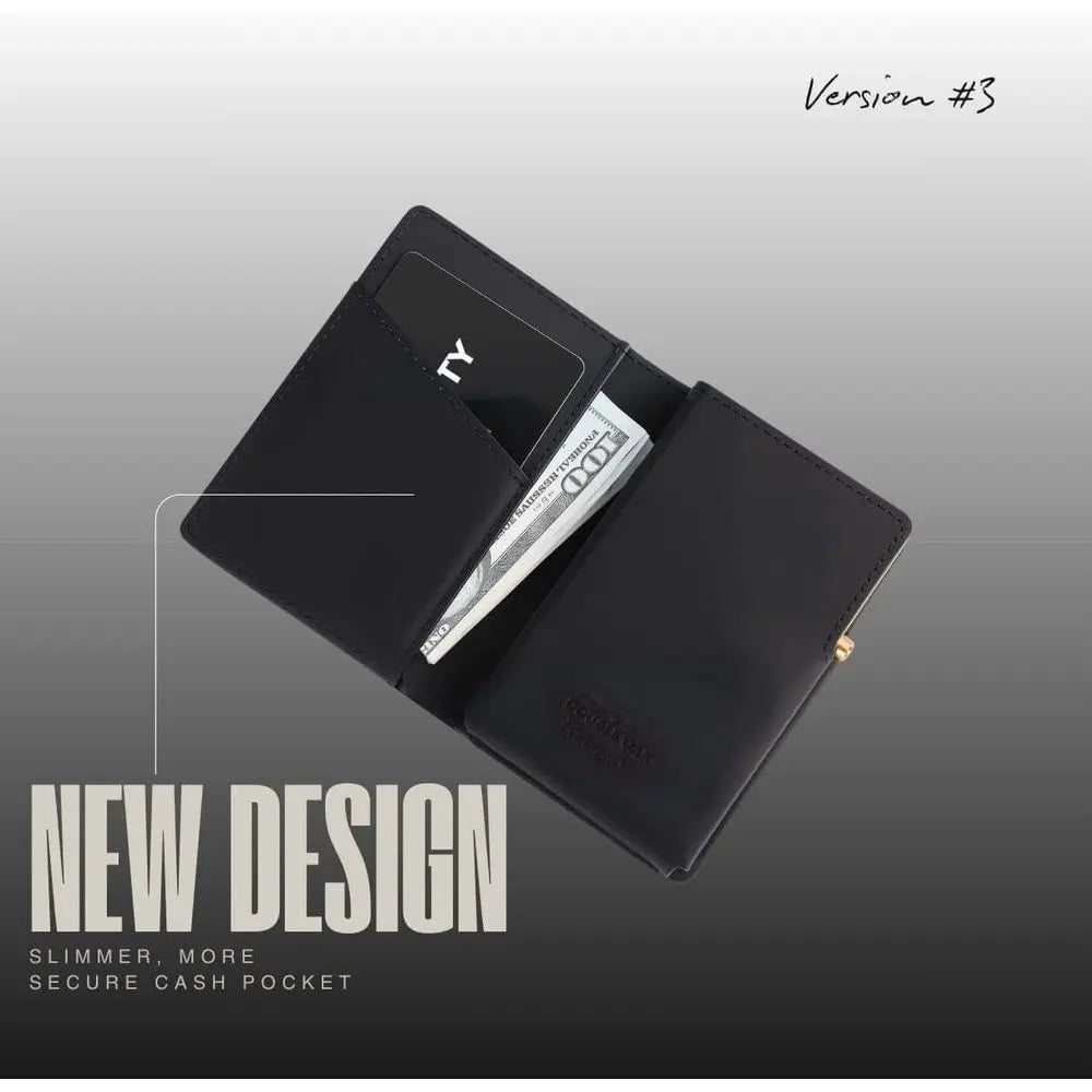 Upgraded Leather Minimalist Wallet for Men: Slim Design Holds 10+ Cards and Cash