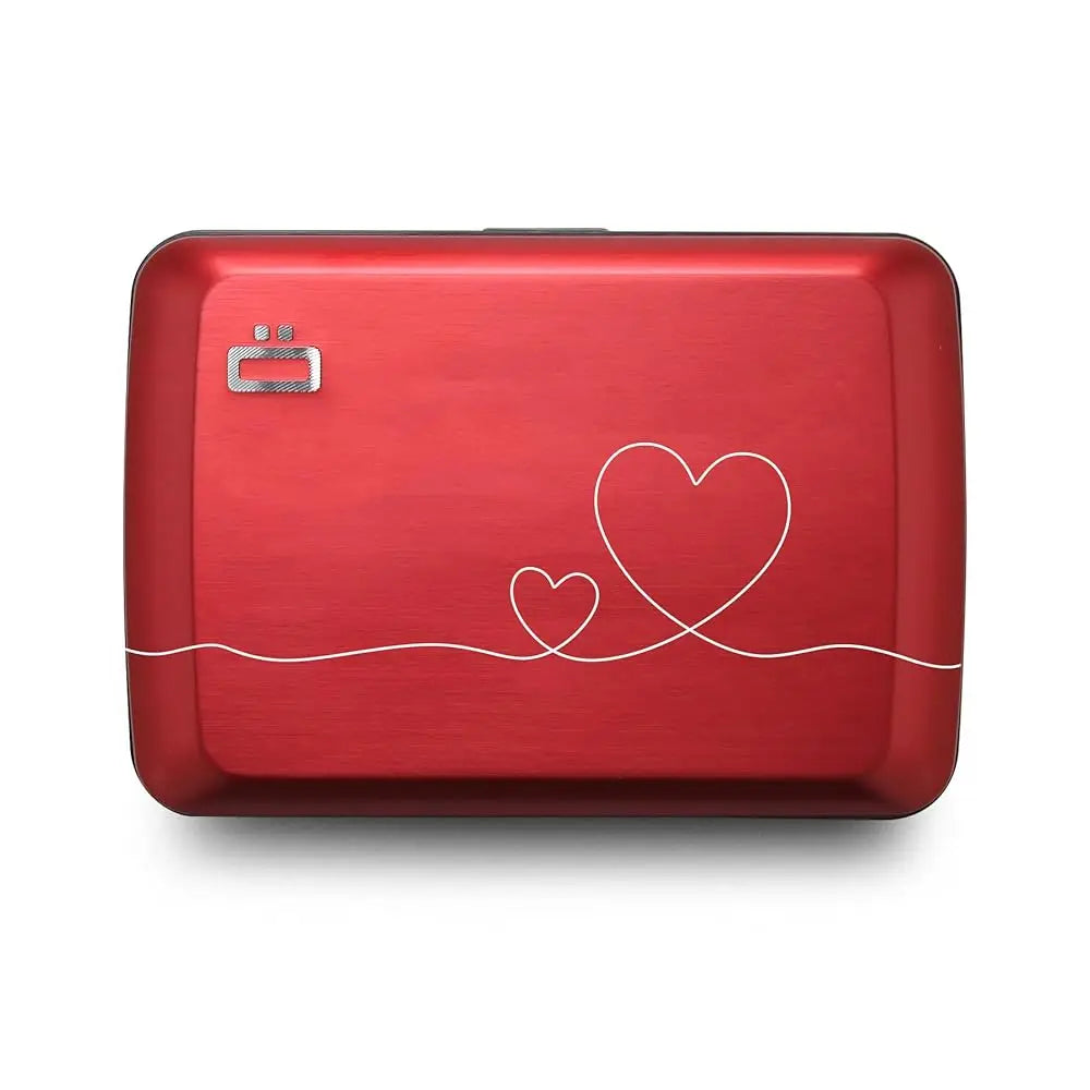 Aluminum card holder with metal lock, RFID protection against fraud and demagnetization, compact wallet, Smart Case