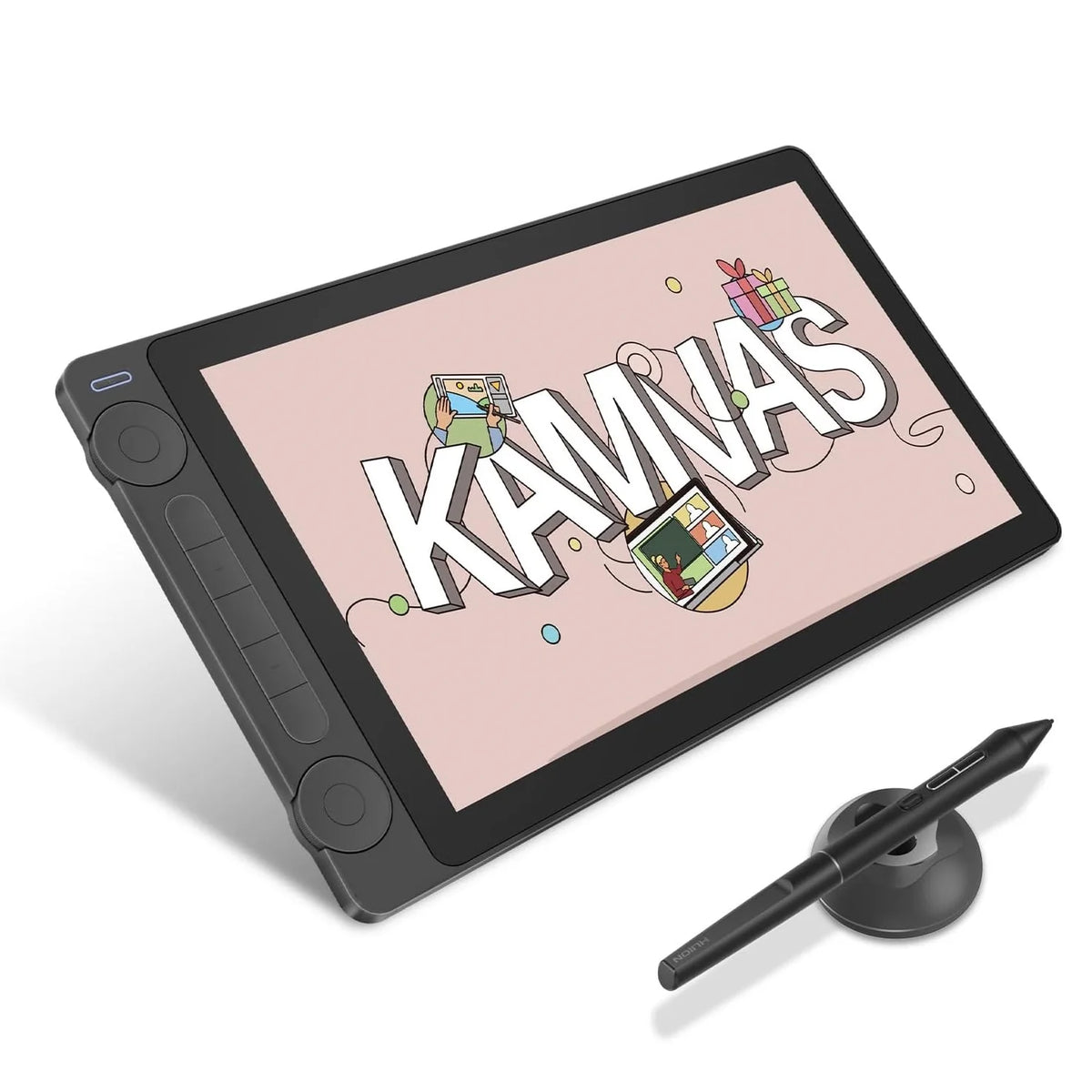 HUION Drawing Tablet with Screen, 13.3-inch Full-Laminated Art Tablet with Anti-Sparkle Canvas Glass, 99% sRGB