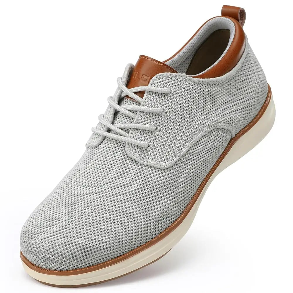 Men's Wide Casual Dress Oxfords Business Shoes Fashion Sneakers Mesh Breathable Comfortable Walking Shoes