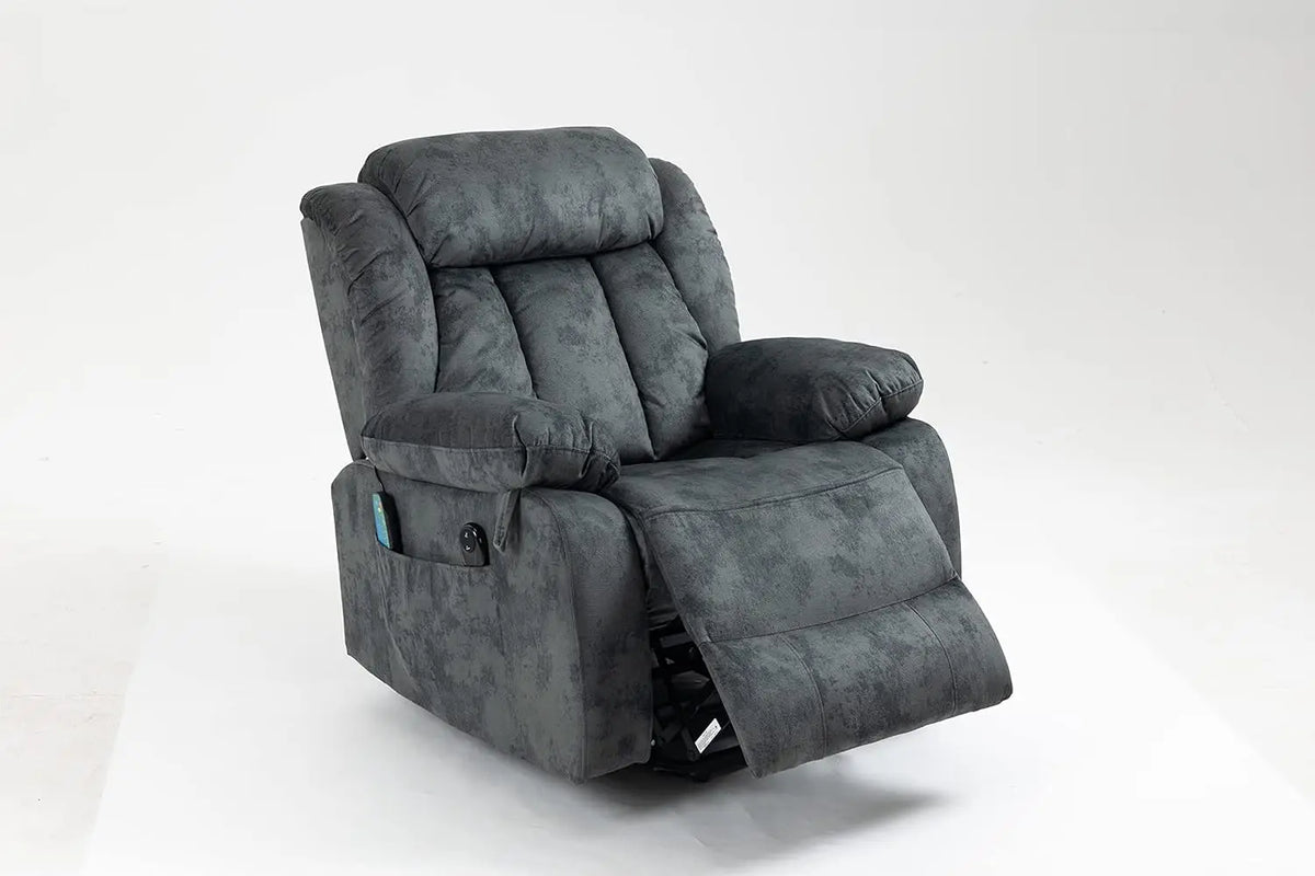 Power Lift Recliner Chair with Massage & Heating - Electric Reclining Sofa for Elderly, Overstuffed High Back, USB, Customized
