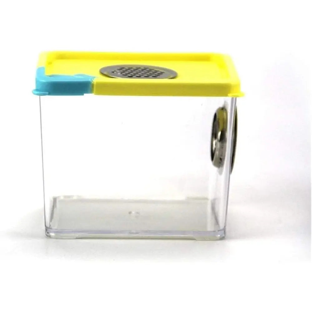 Acrylic Reptile and Amphibian Habitat with Metal Ventilation for Breeding and Living, Colorful Transparent Enclosure