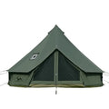 TOMOUNT Canvas Tent Bell Tent Yurt with Stove Jack Zipped Removable Floor for Glamping Truck Car Camping