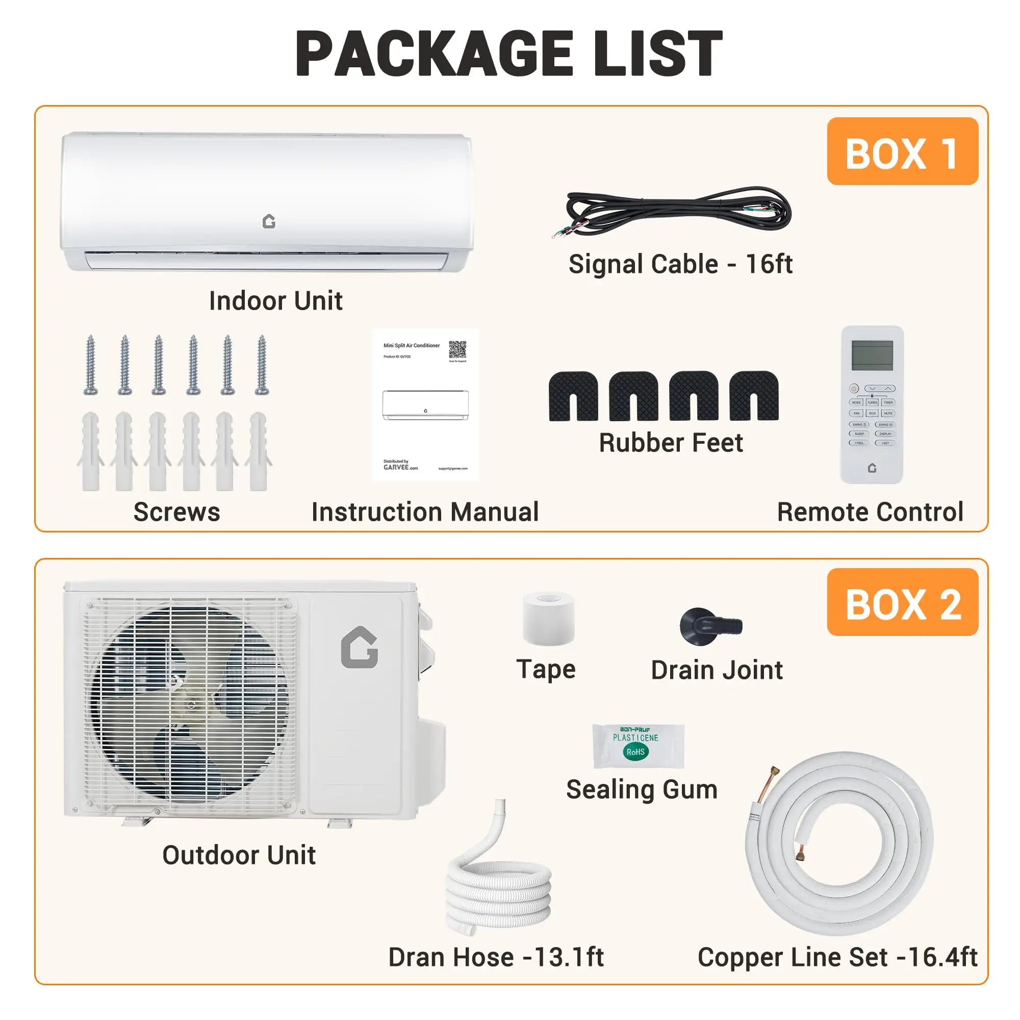 4-in-1 Mini Split Air Conditioner, 9000BTU Smart Wall Mounted AC & Heat Pump For 750 Sq Ft Room, 208-230V/60Hz