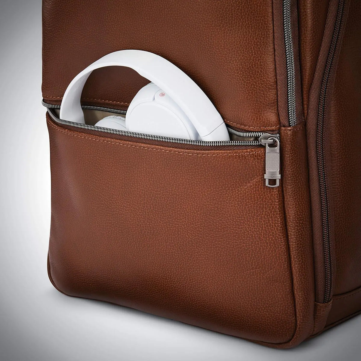 Classic Leather Slim Backpack for Men and Women, Durable Water-Resistant Design, Perfect for Travel and Daily Use