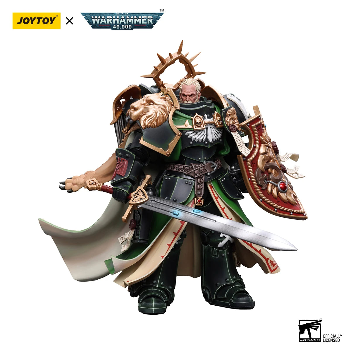 JOYTOY Warhammer 40k 1/18 Action Figures Dark Angels Primarch Lion El'Jonson