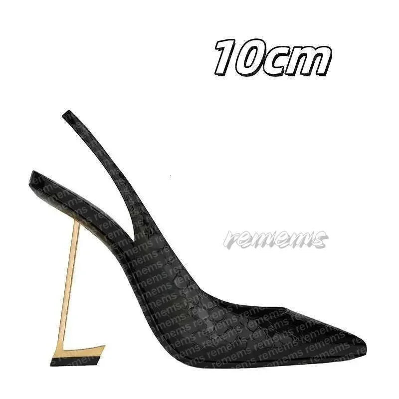 Designers' high heels, women's fishmouth, thin slippers, letters and empty high-heeled sandals, pointed shoes. size 35-41 000