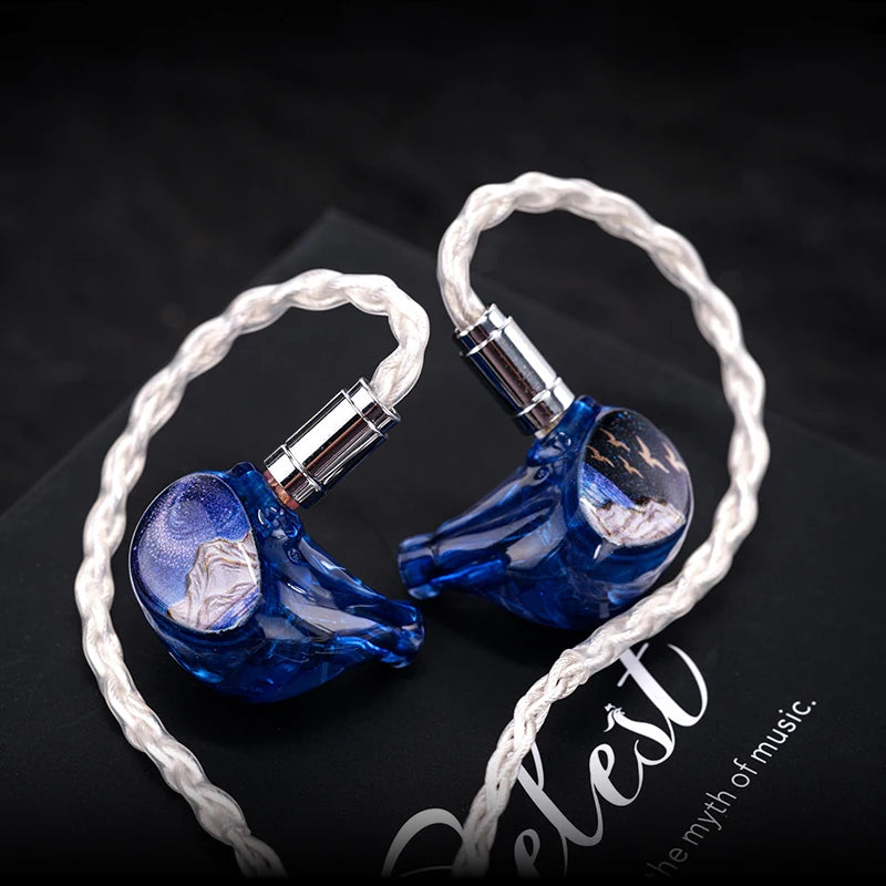 Celest PhoenixCall II 2DD +2BA（Knowles） +2FPD Upgraded HiFi In-Ear Headphones Switchable Cable 3.5mm+4.4mm