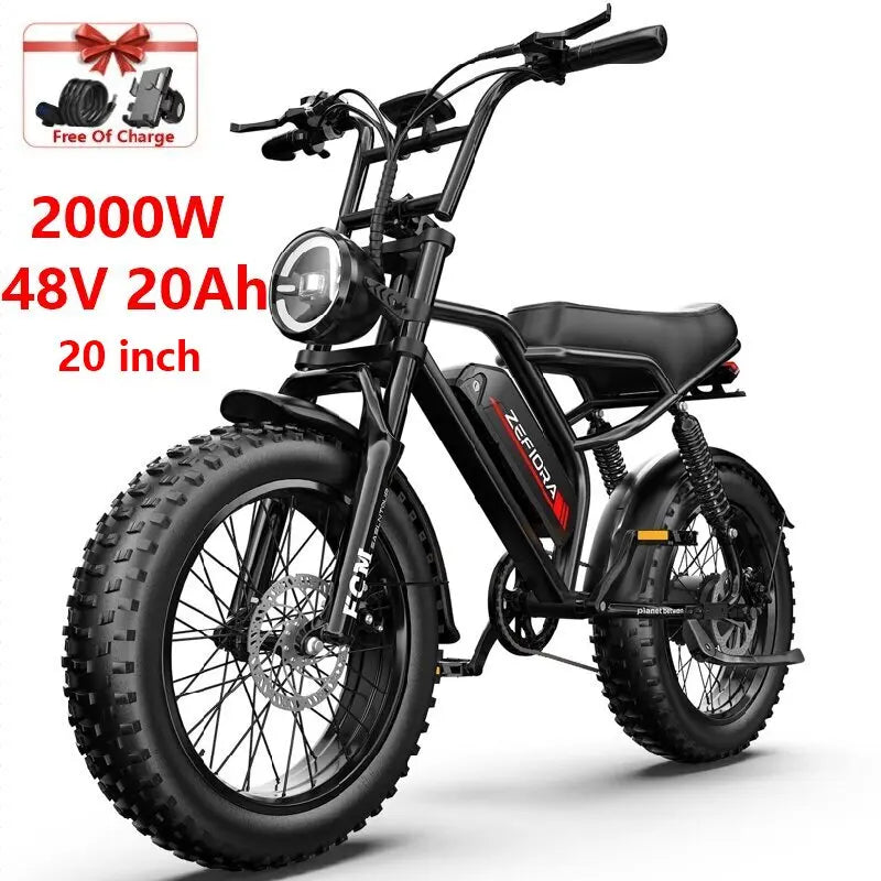 Hot 2000w Adult Electric Bike Man,20 26 Inch Adjustable Front Brake Seat 48v 15ah 17.5ah 20a Aluminum Alloy,for Electric Bicycle