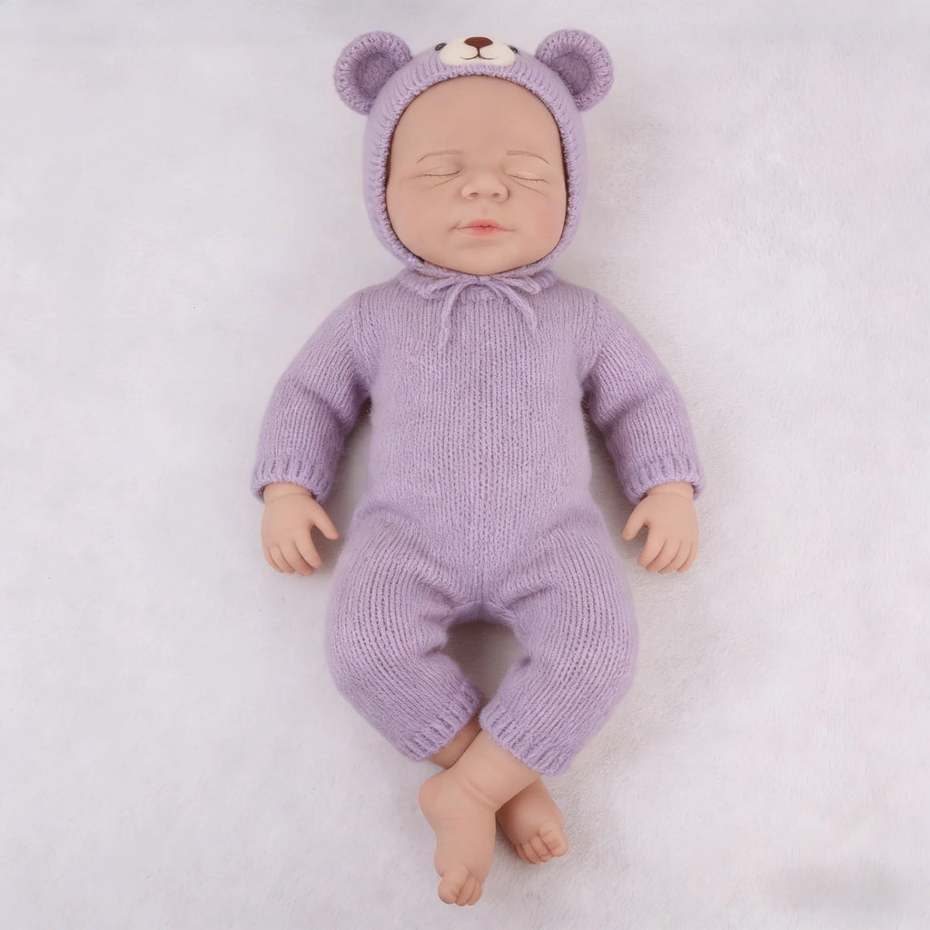 18.9Inch Artisan-Crafted Silicone Reborn Baby Girl/Boy Loulou Flexible Washable Lifelike Details For Doll Lovers Gifts Kids Toy