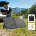 MHPOWOS Power Backup 110W Portable Solar Panel IP67 Waterproof Solar Charger for Camping, Fishing, Outdoor , RV, Powerstation