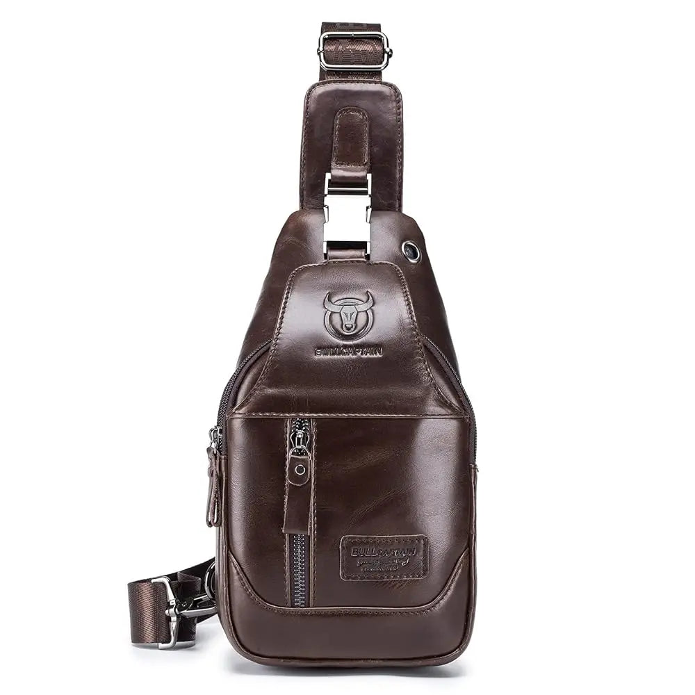 Genuine Leather Sling Bag for Men