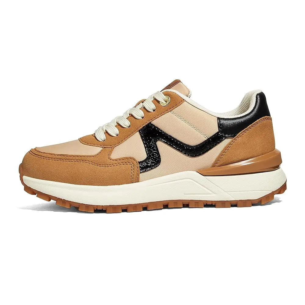Women's Retro Fashion Casual Sneakers Colorblock Platform Classic Trendy Trainning Anti-Slip Tennis Travel Walking Shoes