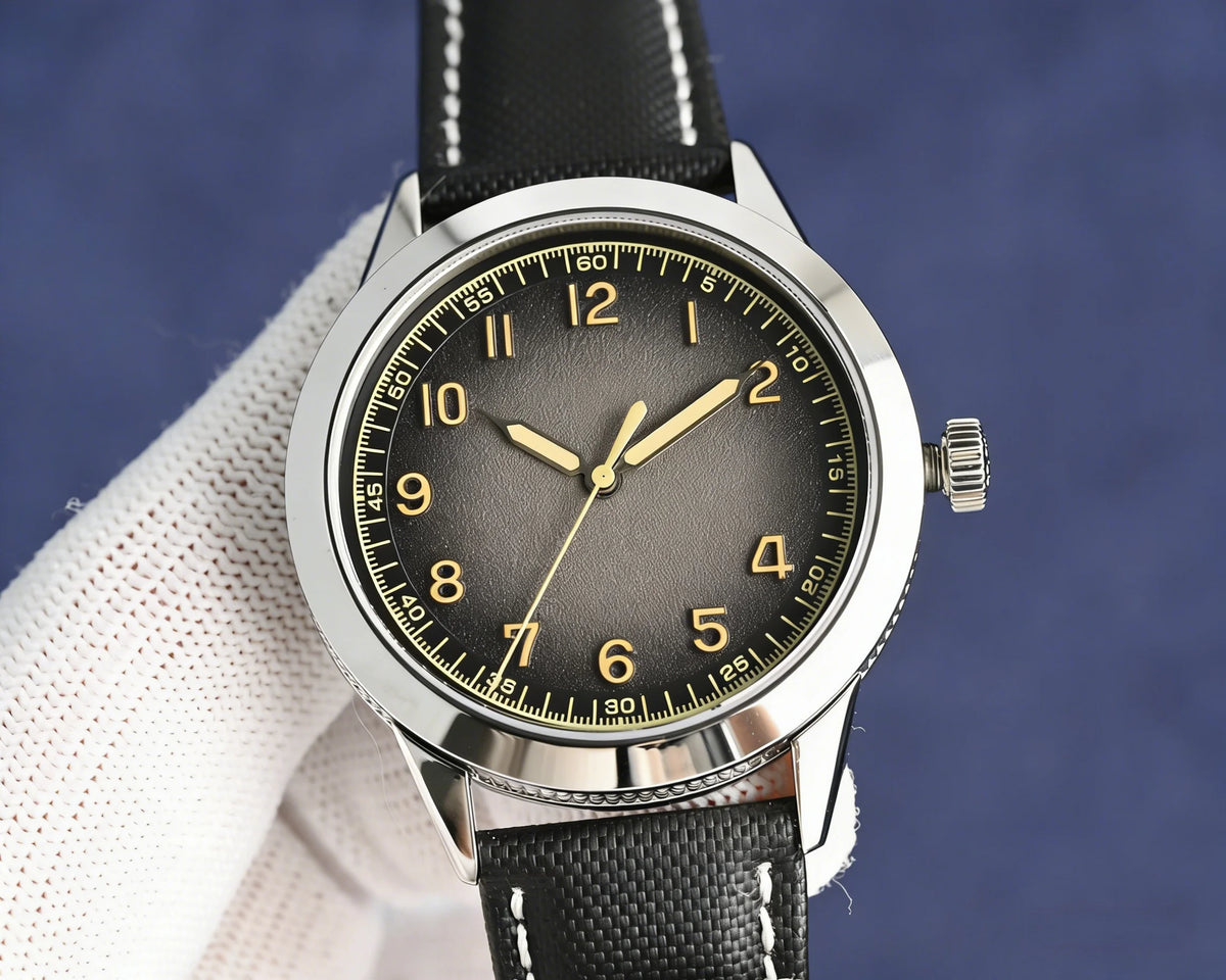 Customized luxury women's watch, 35-40mm diameter, imported calfskin strap, 9015 automatic winding movement