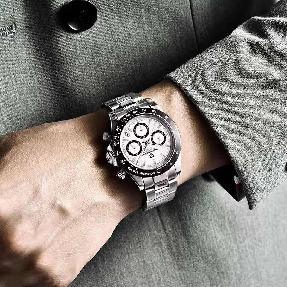 PAGANI DESIGN 2026 New Men Watches Luxury Quartz Watch For Men 100M Waterproof Sports Chronograph Wristwatch for Men gift