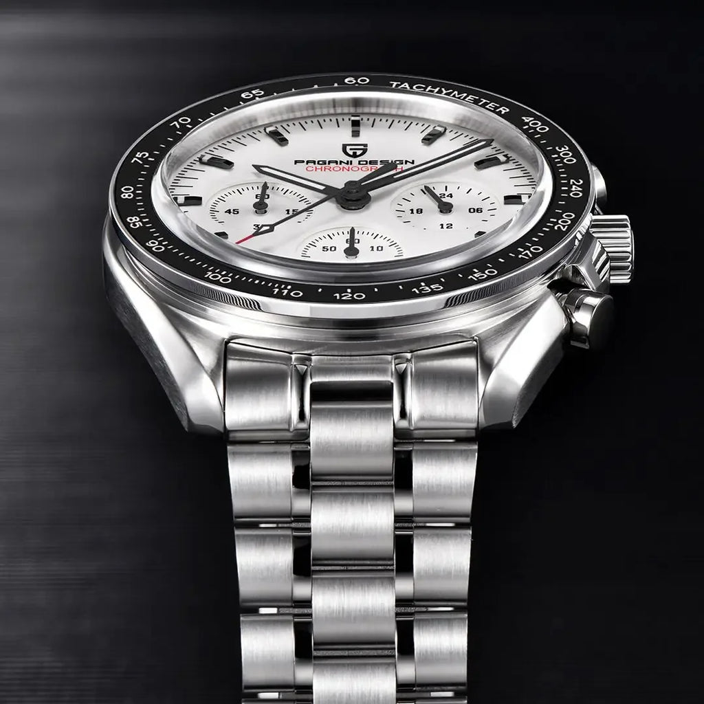 PAGANI DESIGN 2026 New Moon Men's Watches Luxury Quartz Watch For Men Sport Speed Chronograph AR Sapphire glass 100M Waterproof