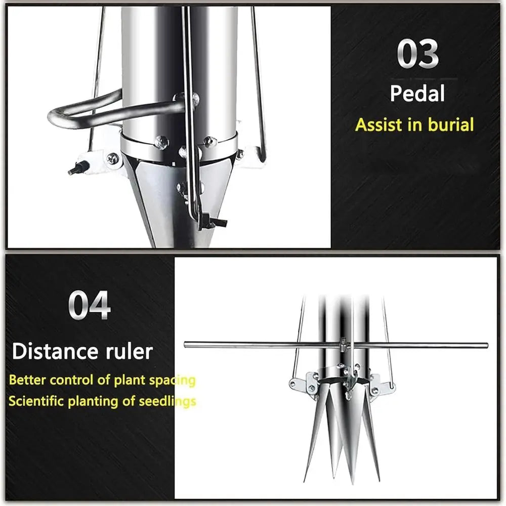 Soft Grip 12cm Deep Manual Bulb and Seedling Planter for Garden, Yard, Greenhouse