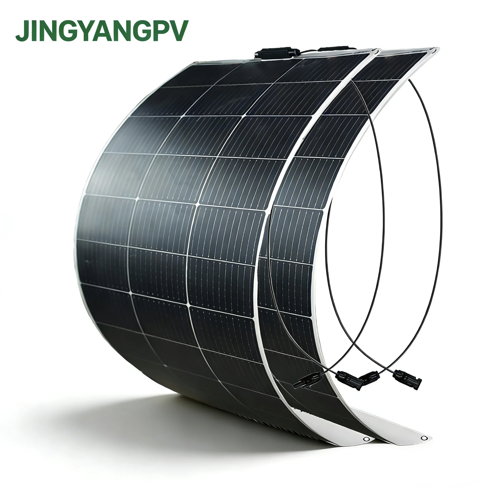 250W(2pcs 125w) Solar Panel 18V Monocrystaillne PV Model Flexible for 12v 24v Battery Charge Outdoor Use, Camping,Home Roof,RV