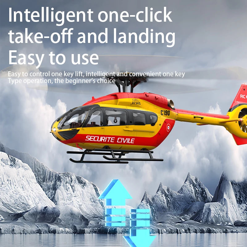 RC ERA C190 H145 1:30 Scale Optical Flow Positioning Gyro Stabilized RC Helicopter Remote Control Aircraft Hobby Toys for Adult
