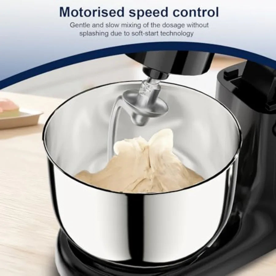 Stand Mixer 4.2QT+5.3QT Two bowls Electric Food Mixer 10 Speeds with Digital setting 3-IN-1 Kitchen Mixer for Baking Cakes Cook