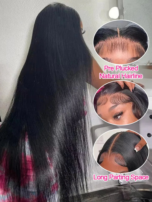 100% Human Hair 13x6 13x4 Bone Straight HD Lace Frontal Glueless Wigs 7x5 Ready To Wear Vietnamese Virgin Hair Wigs For Women