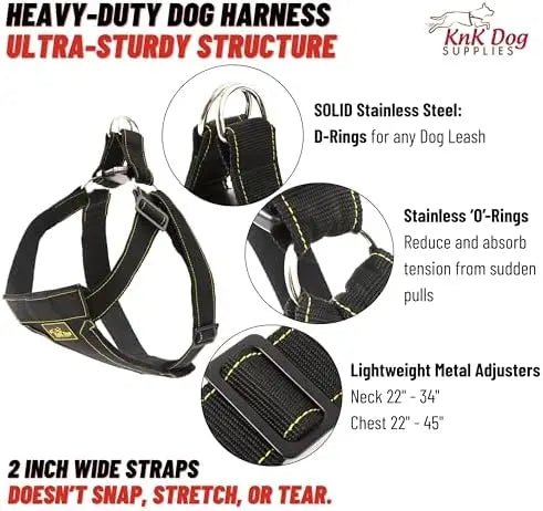 Knock Out Dog Harness for Pitbulls – Strong, Comfortable, Durable Design  
SEO-optimized title: Heavy Duty Dog Harness for Pitbu
