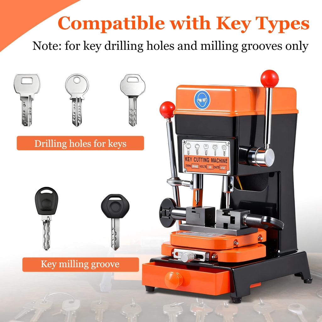 110V Key Duplicator Machine, Car Key Cutting Machine for Hardware Stores