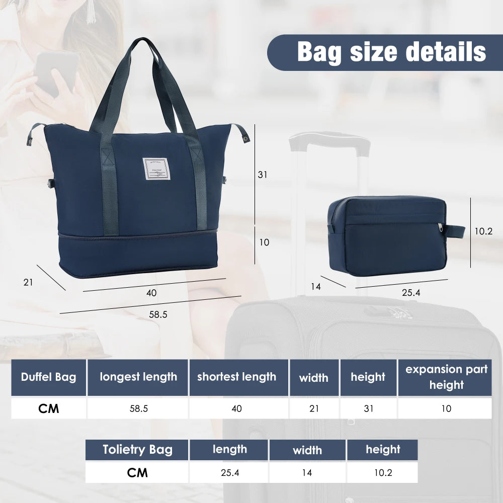 Softside Expandable 3pcs Luggage Set 22/26/30 Inch Duffel Bag Upright Spinner Wheels Lightweight Softshell Travel Luggage Set