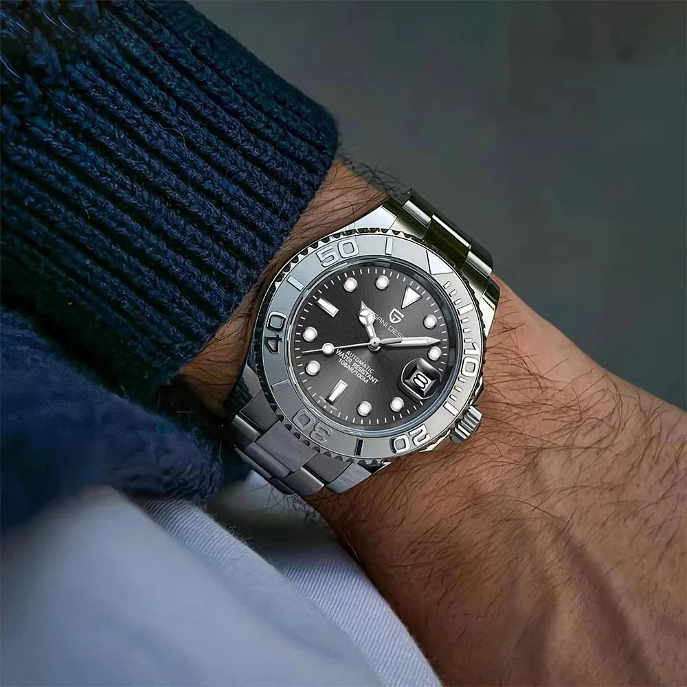 PAGANI DESIGN New 1651 Mechanical Watch 40mm Men Wristwatch Sapphire Glass Stainless Steel Waterproof Automatic Watches for Men