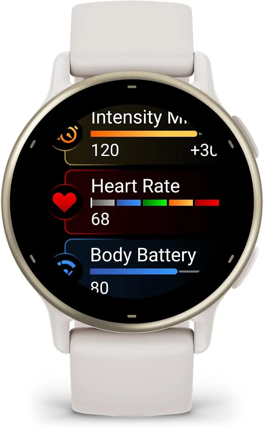Health & Fitness GPS Smartwatch with AMOLED Display, Up to 11 Days Battery Life in Ivory