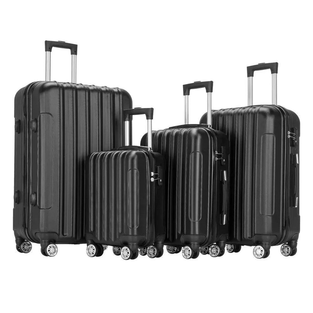 4 Pcs  Luggage Set Carry On Travel Luggage TSA Lock Spinner Wheels Hardshell