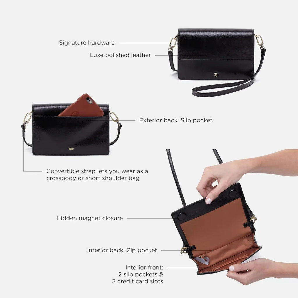 Women's Trifold Leather Wallet with Snap Closure, Compact and Stylish for Daily Use