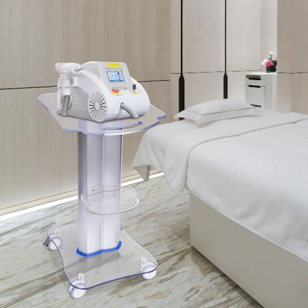 Beauty Rolling Trolley Salon Trolley Cart with Additional Tray Acrylic Rolling Cart Spa Storage Rolling Cart for Beauty Salon