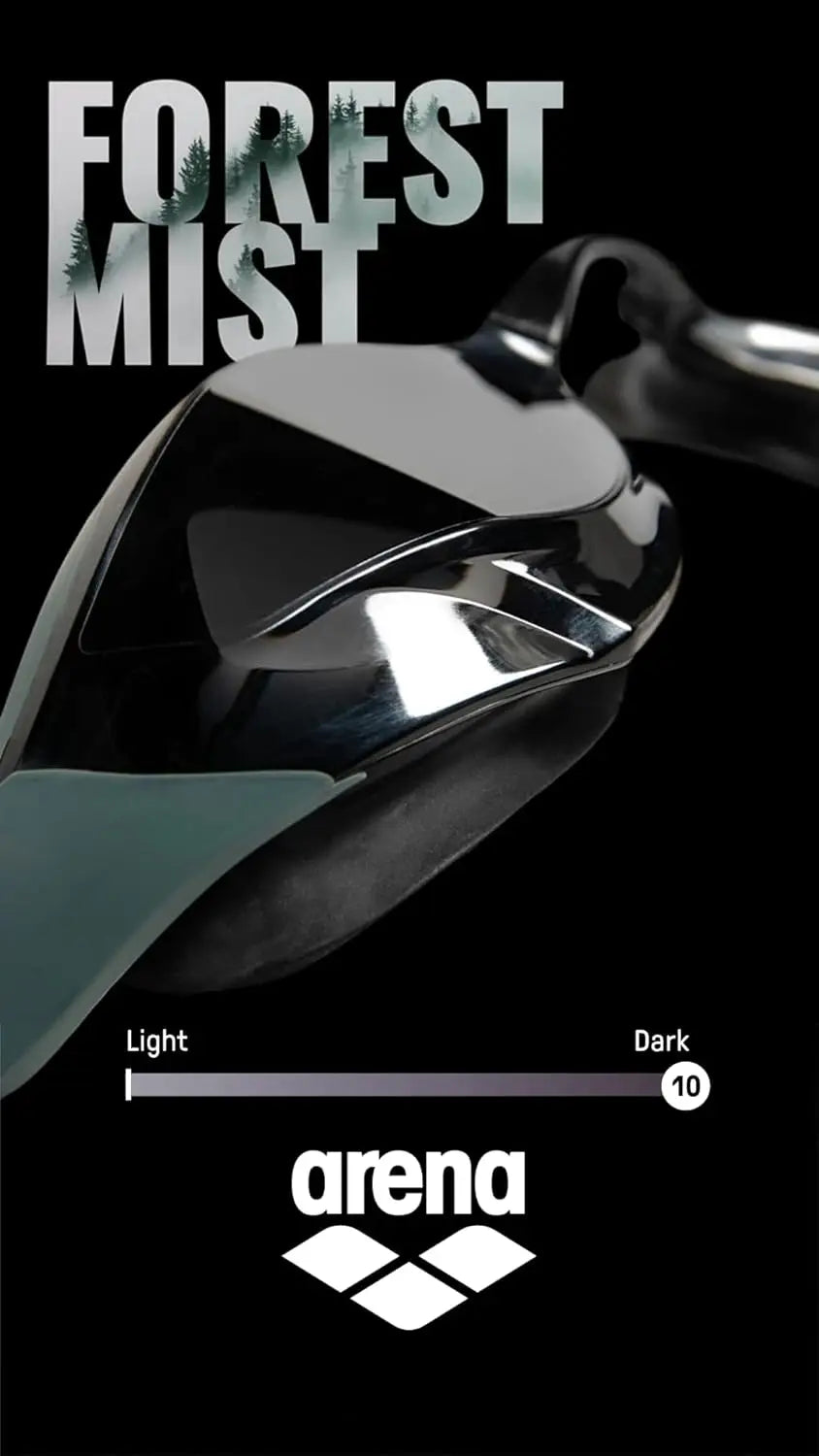 Anti-Fog Racing Swim Goggles for Men and Women with Polycarbonate Mirror/Non-Mirror Lens