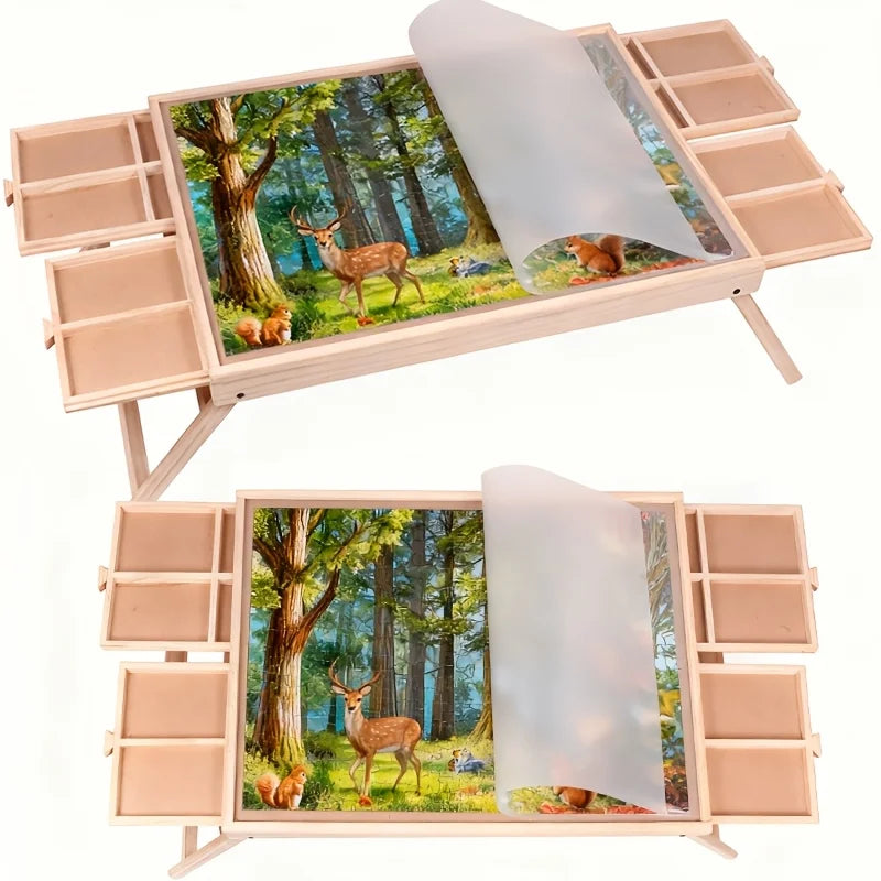 A Table Suitable for Family Games, Card Games, Puzzles, Board Games, Diamond Paintings. Multi-Functional Use. Made of New Ze