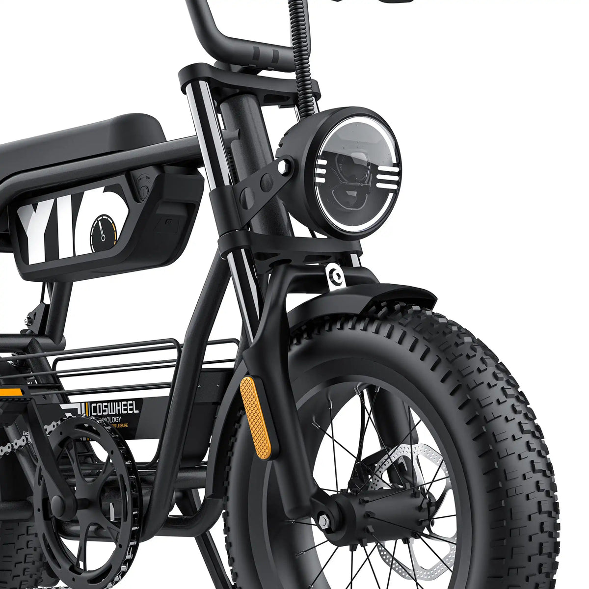 Coswheel Y16 adult E-bike 1000W 48V15Ah battery commute Electric Bike,16-inch Fat Tire E-Mountain bike
