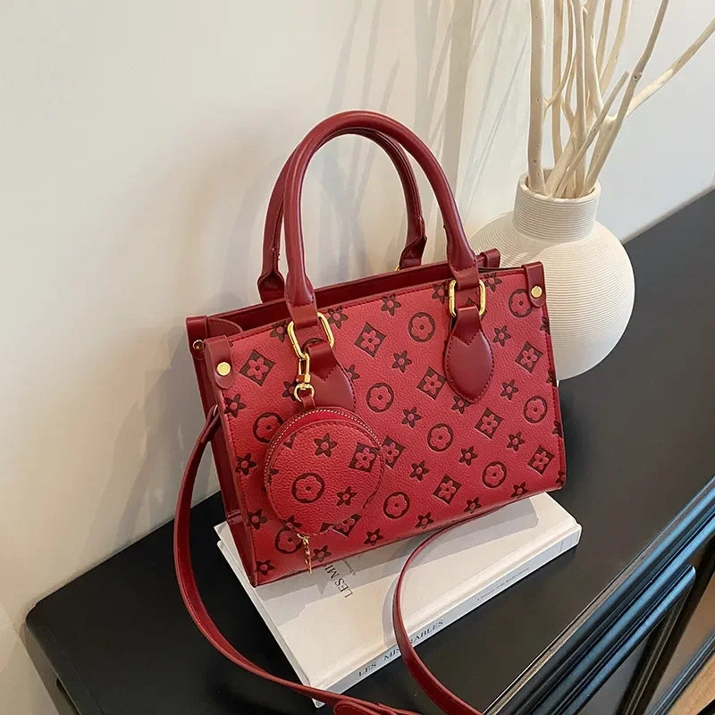 Free shipping designer women's new fashionable printed shoulder bag trendy armpit tote outdoor hand-held diagonal cross bag