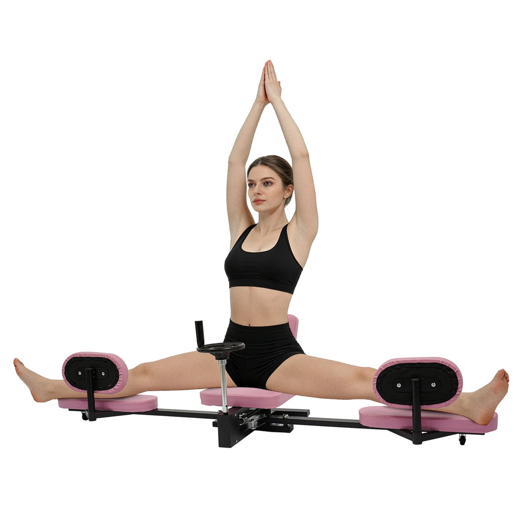 Stretching Equipment Leg Stretcher Flexibility Trainer Adjustable Pink Split Machine Hip Opening Stretch Aid for Yoga Dance
